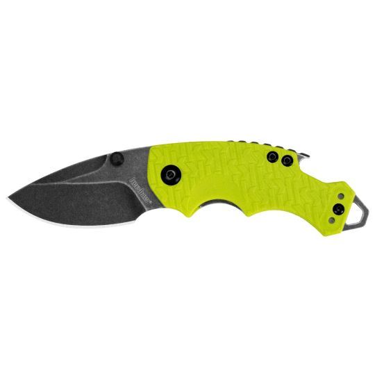 Kershaw Shuffle Folding Knife 2.4 Inch Drop Point Lime Green Handle