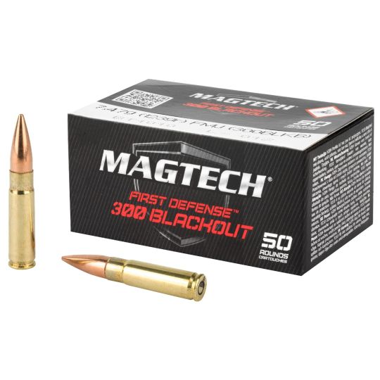 Magtech First Defense 300 Blackout 123 Grain FMJ Ammo - 50Rds Box