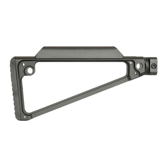 Midwest Industries Triangle Stock, Black, Fits Picatinny, Anodized