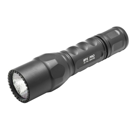 Surefire, 6PX, Tactical Pro Flashlight, Dual-Output LED, 600 Lumens, Tactical Tailcap Switch, Black
