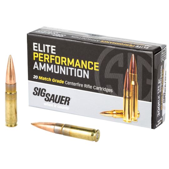 Sig Sauer Elite 300 Blackout 125gr Open Tip Match Ammo - 20Rds Box