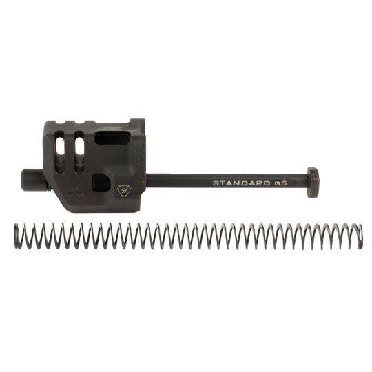 Strike Industries, Mass Driver Comp, 9MM, For Glock 17 Gen 5, Includes Recoil Spring/Guide Rod/Guide Rod Fitment Washer/Guide Rode Head, Black