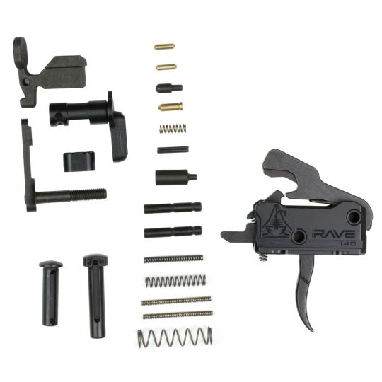 Rise Armament, Rave, Single Stage Trigger, Includes Lower Parts Kit, Fits AR-15, Black