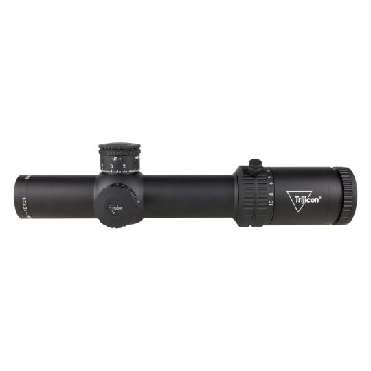 Trijicon, Credo, 1-10X28mm, First Focal Plane Riflescope, Red/Green MRAD Segmented Circle Reticle, 34mm Tube, Matte Finish, Black