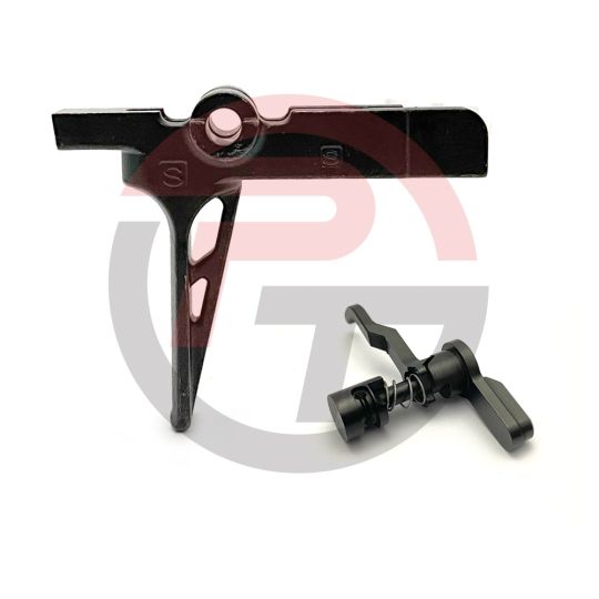 Super Selektor 3 Position Forced Reset Safety KIT (includes SKELETON Mil-Spec Trigger) for AR-15 (All steel)