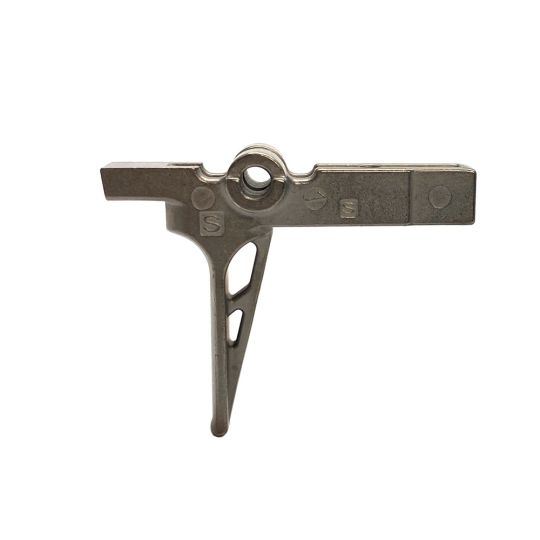 PTI AR-15 Trigger - Mil-Spec SKELETON Flat Trigger Shoe NICKEL